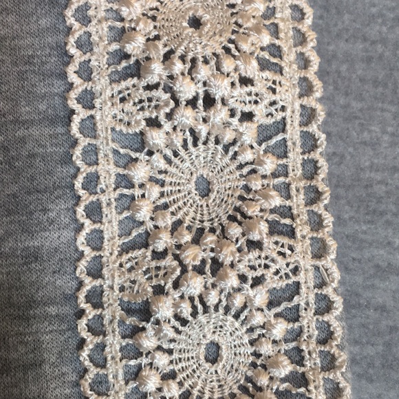 FLORA NIKROOZ  Lace Trimmed Super Soft Comfy Elevated Sweatshirt - Picture 7 of 16